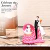 Couple – Couple Romantique Boule de Verre Miniature Statue Pièce d'Exposition, Cadeau de Mariage Parfait pour les Couples, Mari & Femme