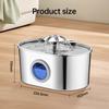 2.2L Dog Fountain Stainless Steel Automatic Pet Drinker With Filter Quiet Indoor Animal Watering Fountain