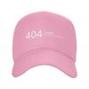 Custom Classic Error 404 Motivation Not Found Baseball Cap Adjustable Computer Geek Programmer Dad Hat PerforUnisexce Snapback Hats