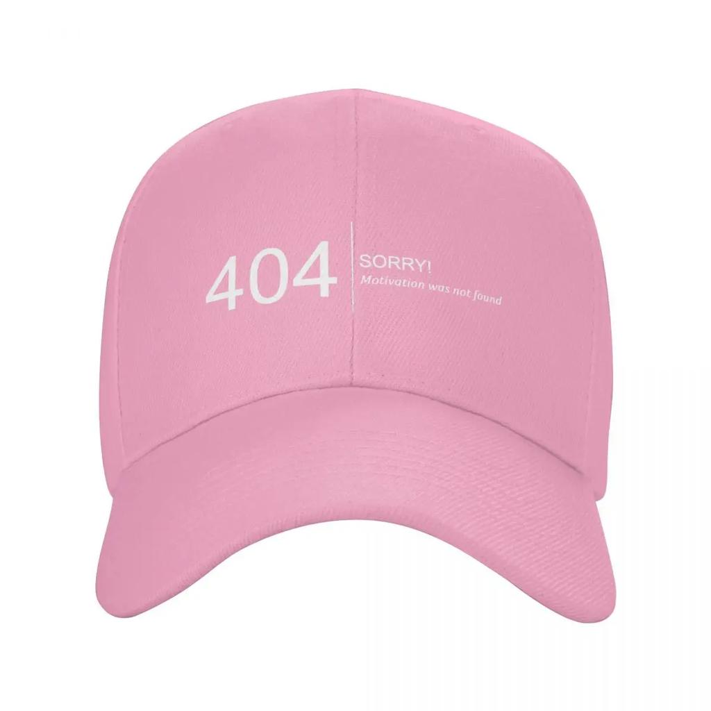 Custom Classic Error 404 Motivation Not Found Baseball Cap Adjustable Computer Geek Programmer Dad Hat PerforUnisexce Snapback Hats