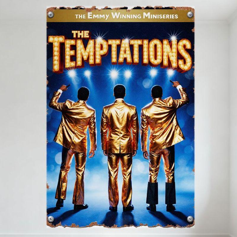 

The Temptations Emmy Winning Miniseries Metal Tin Sign Vintage Stage Performance Plaque for Home Bar Man Cave Wall Decor 20x30cm（7.8x11.8inch）