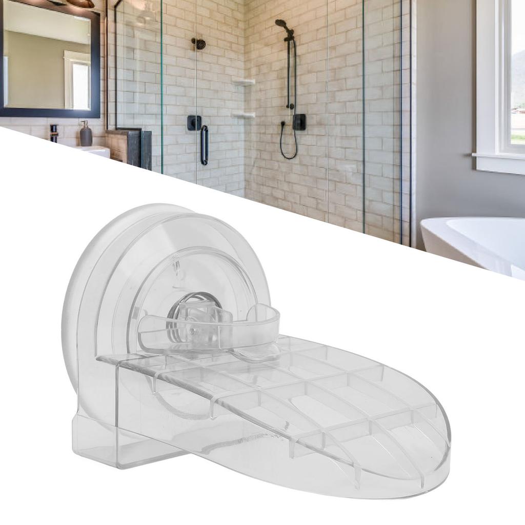 Shower Foot Rest Non Slip Suction Cup No Drilling Clear Shower Leg Assist for Bathroom