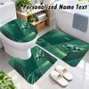 Aston Martin Custom Name 3Pcs Flannel Bathroom Mat Set Toilet Rug Personalized Bath Decor