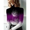 Women's Cheongsam Collar Long Sleeve T-Shirt, Regular Version, Spring and Autumn Collection