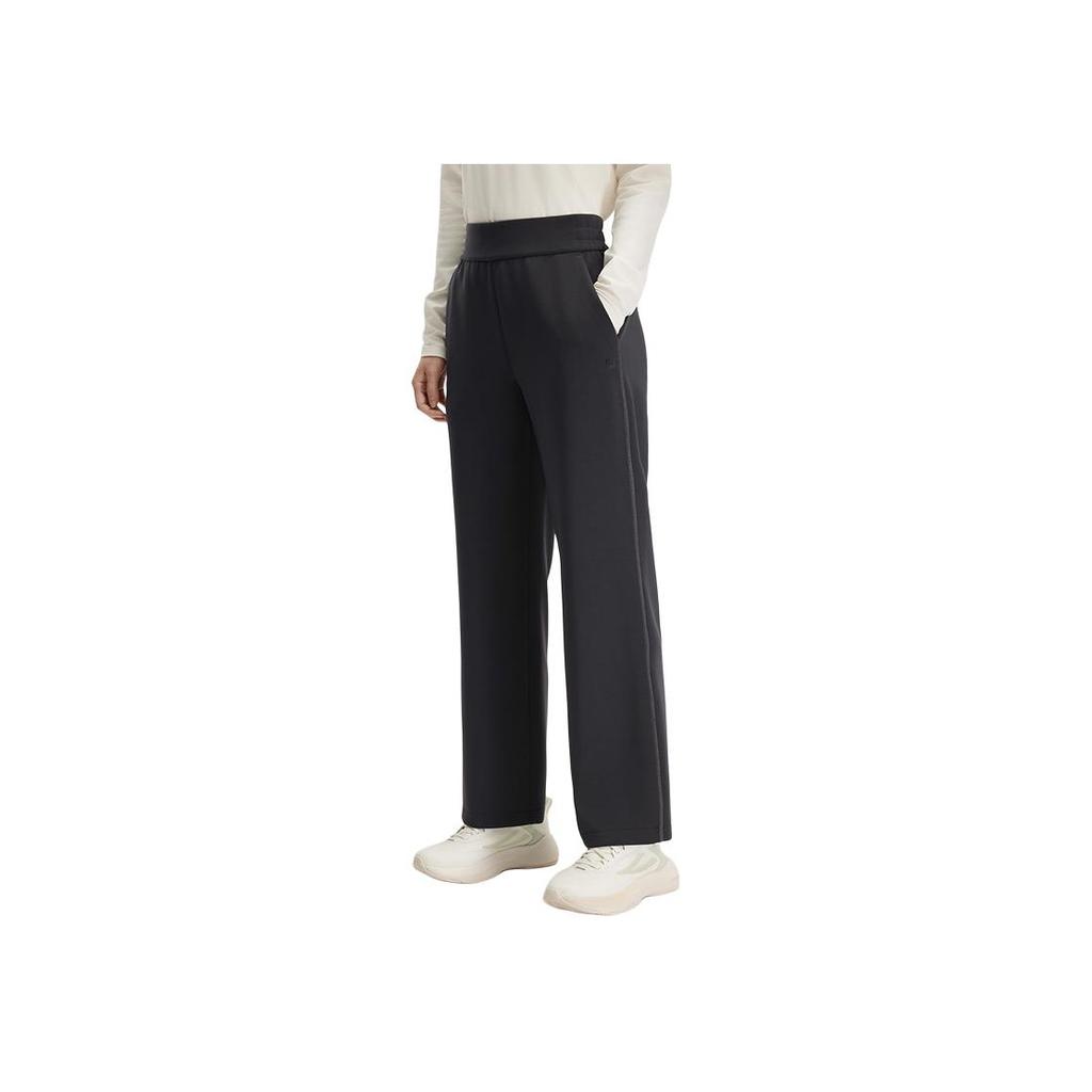 FILA A.P. Series Womens Outdoor Wide Leg Casual Fashion Comfortable Knit Sports Pants Women pants Midnight-Blue A11W441608F-DB