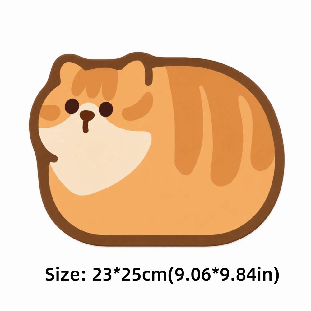 Thickened Wrist Rest Mousepad Cute Cat Computer Desk Mat Comfortable Cat Mouse Pad  Dormitory Use