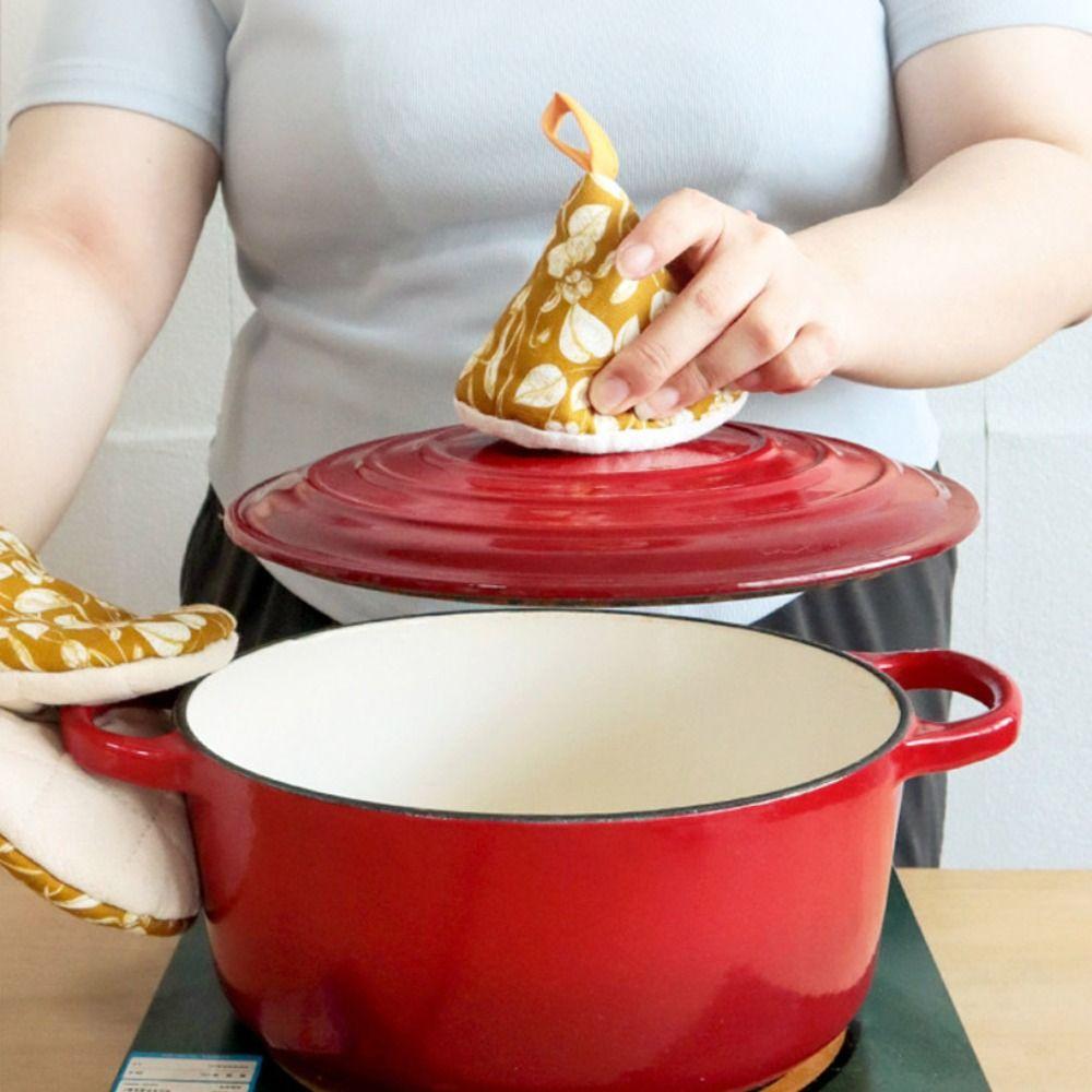 Pot Handle Oven Gloves Anti-Scalding Pot Hat Hand Protector Microwave Gloves  Kitchen