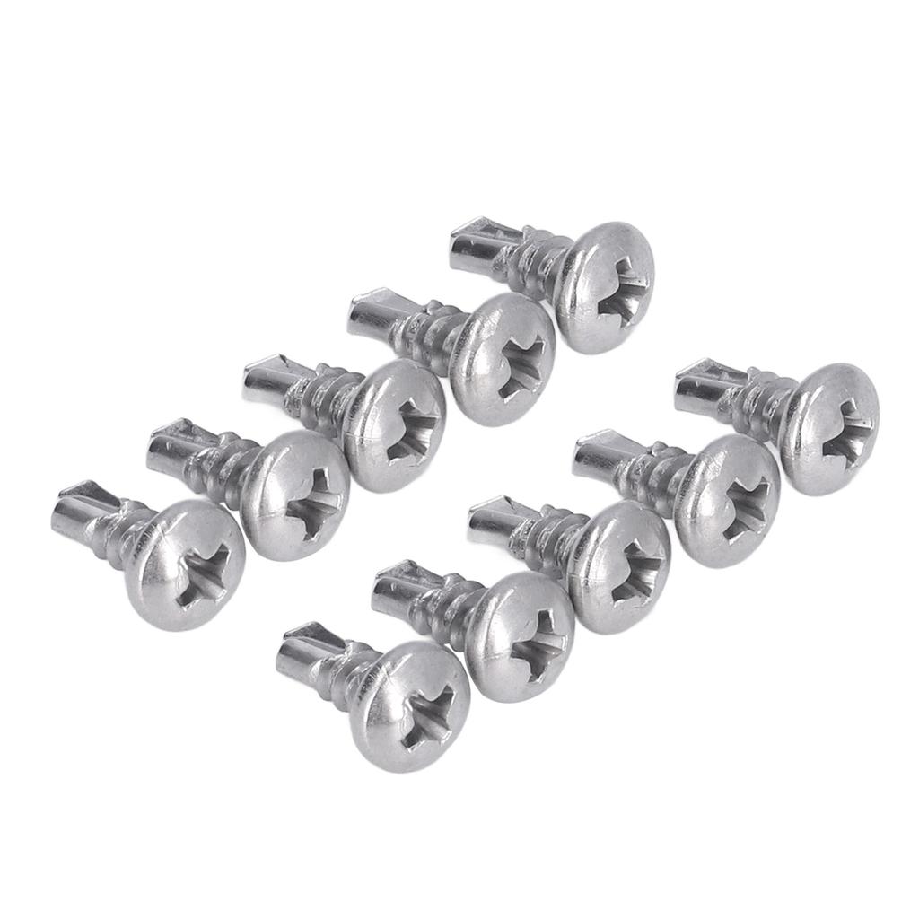 200 szt. Wkręt samowiercący Stal nierdzewna Okrągła główka M4.8x13 Zestaw akcesoriów mocujących