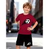 Summer 2025 Bestseller Youthful and Energetic Street Casual Fashion 3D Letter Pattern Printed Comfortable Children's Set