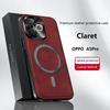 Luxury PU Leather Phone Case For Oppo A5 Pro A5 5G Magsafe Magnetic Metal Ring Lens Protection Shockproof Cover For Oppo A78 4G
