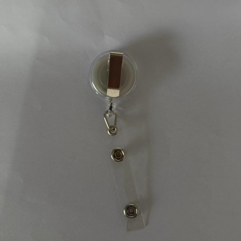 1pc Nurse Themed Retractable Badge Reel Acrylic ID Holder Clip for Hospital Office School Workers