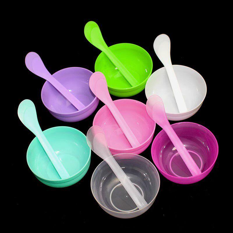 10 Suit Beauty Salon Special Mask Bowl Set Suit Mask Blending Soft Bowl DIY Facial Mask Mixing Stick Mask Stick DIY Facemask Tools