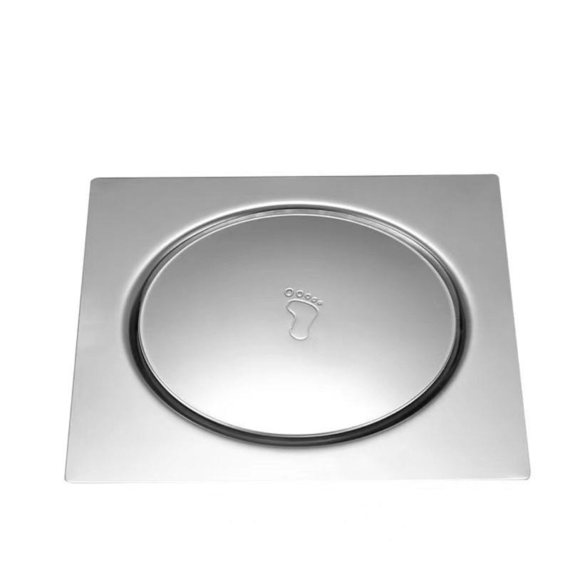 Foot Floor Drain Strainer Bounce Type Square Shower Floor Drain Prevent Backflow Shower Floor Drain Hair Strainer