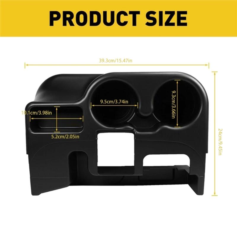 Multipurpose Drink Holder And Organizer Tray For Trucks 2003-2012 For 1500 2500 3500 Series ABS Construction SS281AZAA