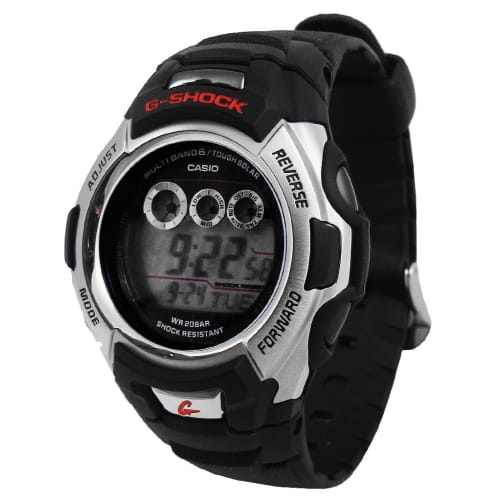 

Мужские солнечные часы Casio G-SHOCK GW-M500A-1 с радиосинхронизацией по 6 станциям по всему миру