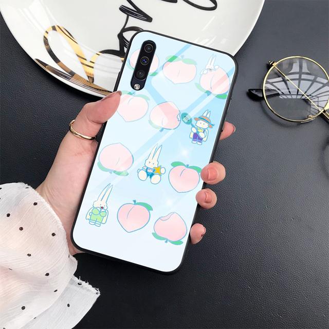 Fruit Strawberry Phone Case For Samsung Galaxy A73 A53 A33 A72 A52 A32 A22 A21 A13 A21s 5g A50 Tempered Glass Cover Carcasa