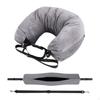 Stuffable Neck Pillow Adjustable Straps Multifunctional Lightweight U Shaped Gray