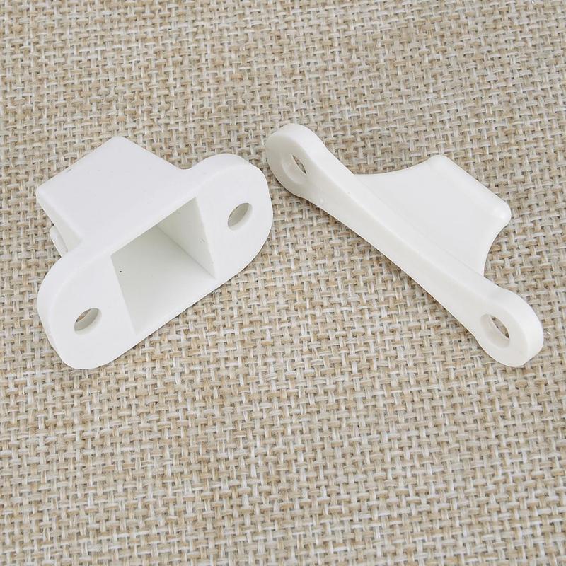 White Nylon Door Retainer Catch Stopper Resile Limiter Lock Holder T Shape Universal for Caravan Motorhome Boat Camper
