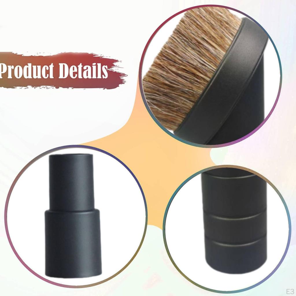 Vacuum Dust Brush Attachment Household Lightweight Round Replacement Easily Install Versatile