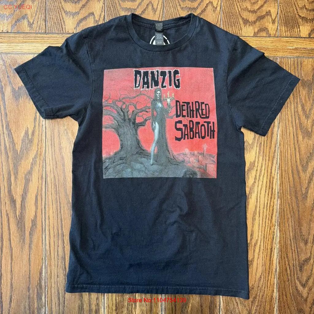 Danzig Official Black Band T Shirt Size Small 2022 Glenn Dethred Sabaoth Vintage Washed Casual Unisex Slightly Stylish Soft