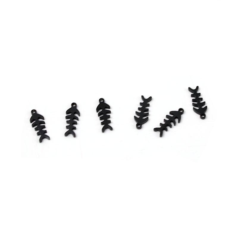 20 Stück Edelstahl Kreuz/Fischgräten/Klinge Charms Anhänger DIY Halskette Ohrringe Armbänder Anhänger Schmuckherstellung Zubehör