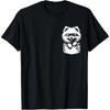 Cute Peeking Pomeranian Dog Graphic Design T-Shirt