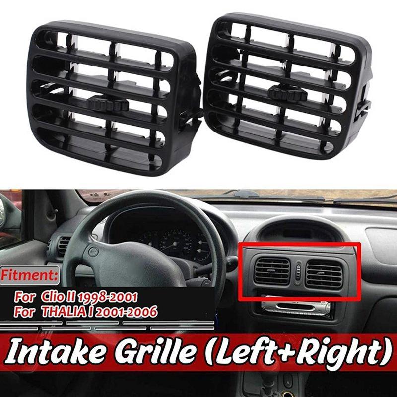 1Pair Air Condition Vent Frame Car Dashboard Grille for Renault Clio II 1998-2001/Thalia I 2001-2006 Car Accessories