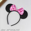 Lovely Ears Kids Mickey Headbands Hair Party Sequin Birthday Accessories Minnie Hairbands Bows Girls Headband