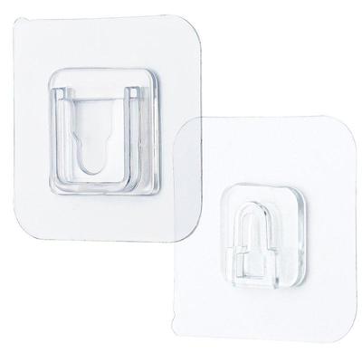 6x6cm oboustranné lepidlo na stěnu háčky Věšák Silné průhledné háčky Přísavka Přísavka Nástěnný držák pro kuchyňskou koupelnu