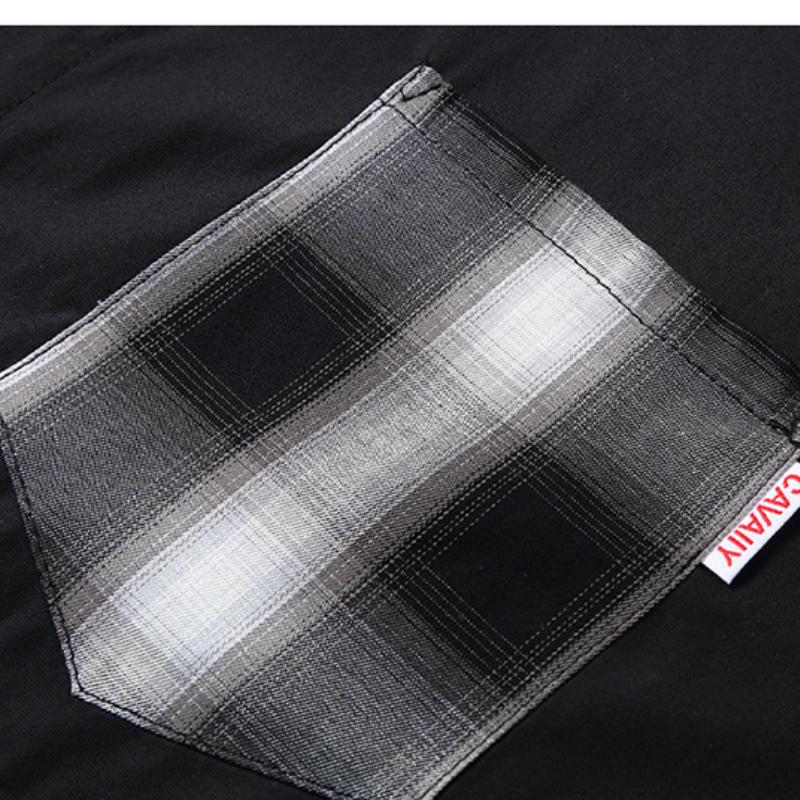 11XL Men's Short-sleeved Tide Brand Loose Plus Fat Plus Size Summer Men's Casual Half-sleeved Plaid Temperament Shirt Jacket