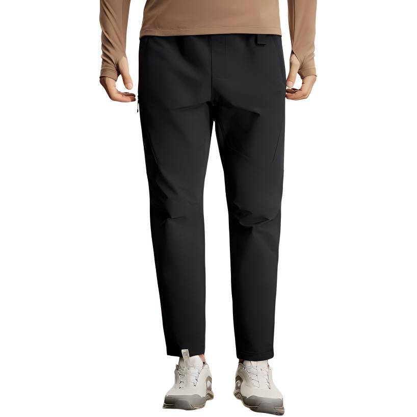 FILA Solid Color Lace-Up Sports Woven Casual Pants Men bottoms Malt A11M417801F-BN