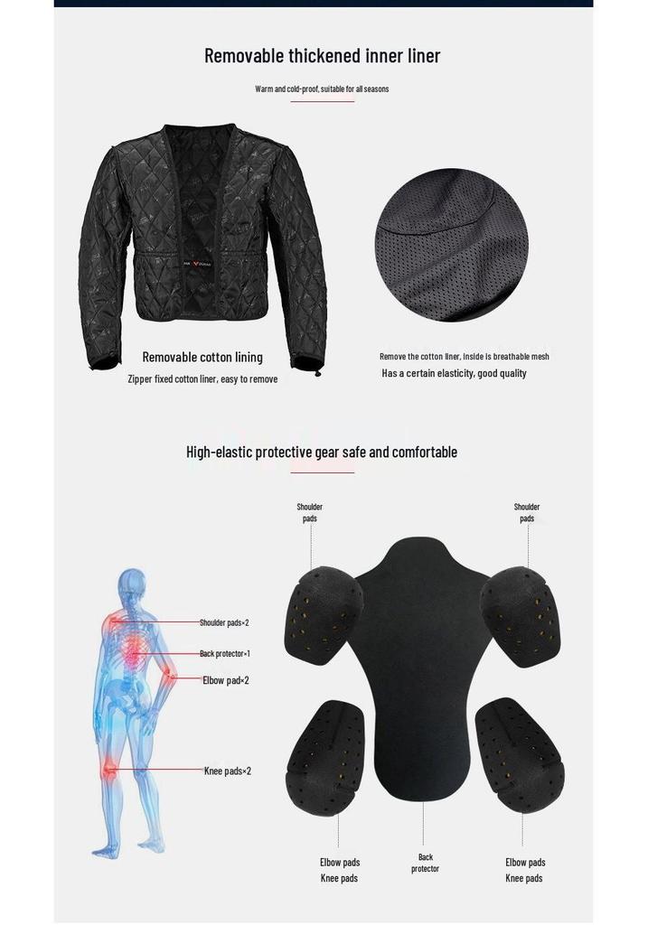 Duhan All-Season Motorcycle Riding Suit: Windproof, Waterproof, and Warm Off-road Racing Gear.