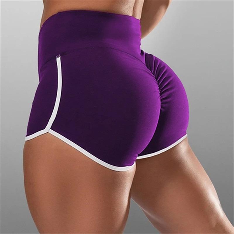 Women's Sexy Workout Yoga Gym Shorts Summer High Waisted Stretch Soft Dolphin Short Pants