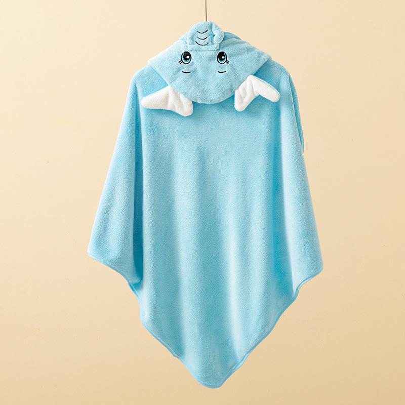 Newborn Coral Fleece Hooded Swaddle & Quick-Dry Bath Towel