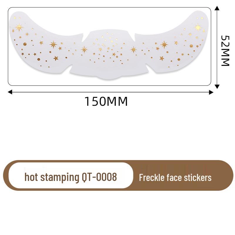 Cross Hot Stamping Tattoo Stickers: Waterproof Glitter Stars & Butterflies for Party Makeup & Stage Performance