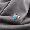 Blue Copper Turquoise Handmade Gemstone Ring, 925 Solid Sterling Silver Ring Healing Jewelry, Gift For Her
