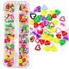 Nail Sequins: Irregular Colored Soft Diamond Bows & Half-Sugar Bow Stickers