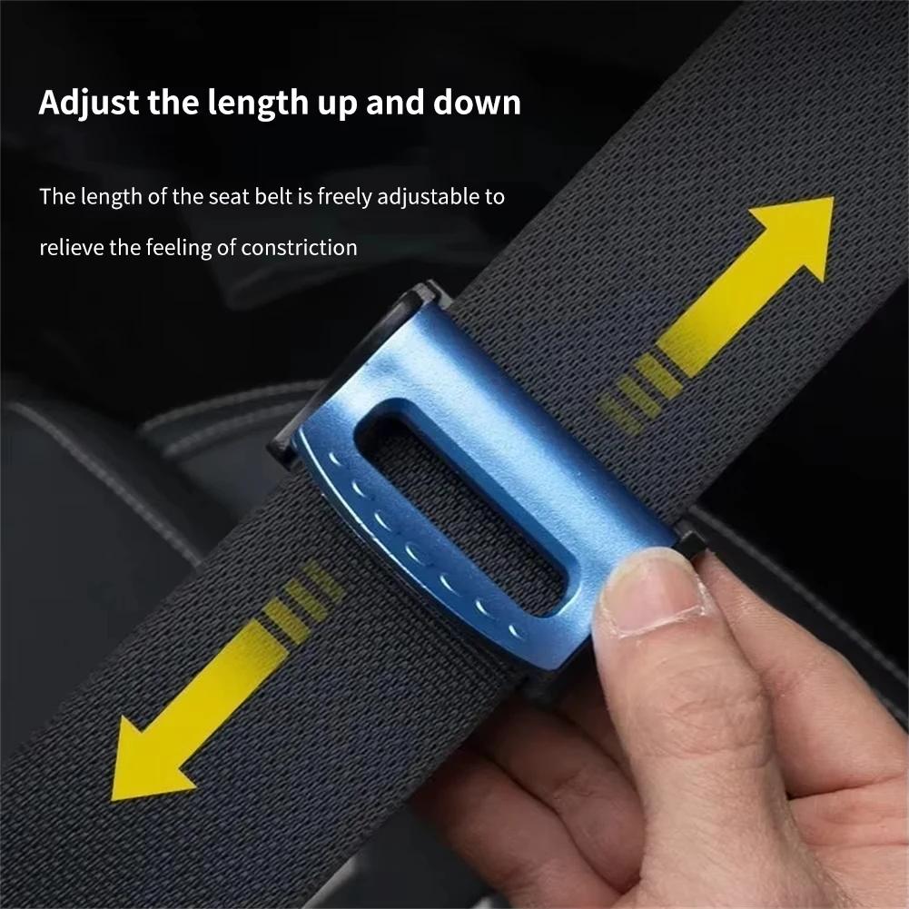 2/4PCS Adjustable Car Safety Belt Buckle Clips  Seatbelt Stopper Slip-Resistant Seat Belt Buckle Fixing Clip Car Accessories