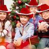 Christmas Western Styles Fringed Cowboy Hats Fashion Cosplay Accessory For Outdoor Event And Costume Parties