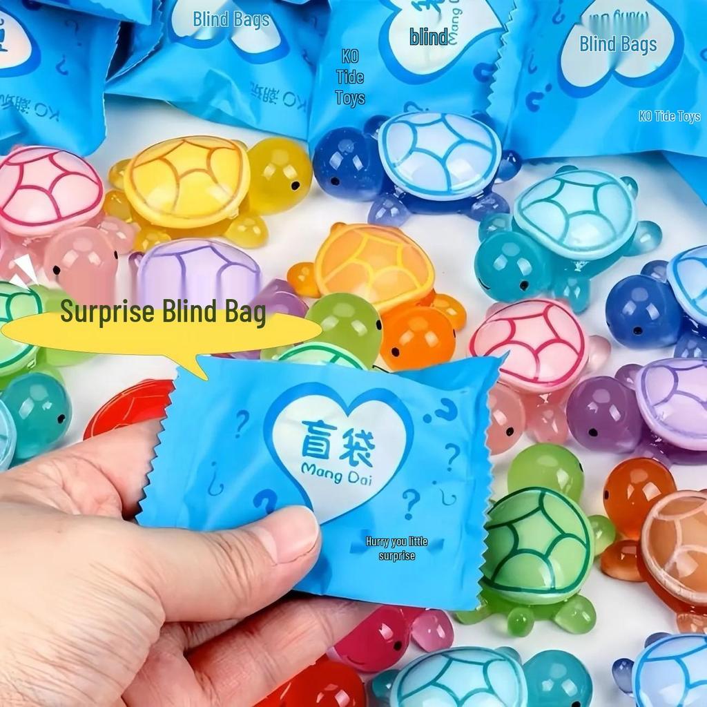 Leuchtende Schildkröten Miniatur Ornamente: DIY Schreibtisch Hängedeko Set