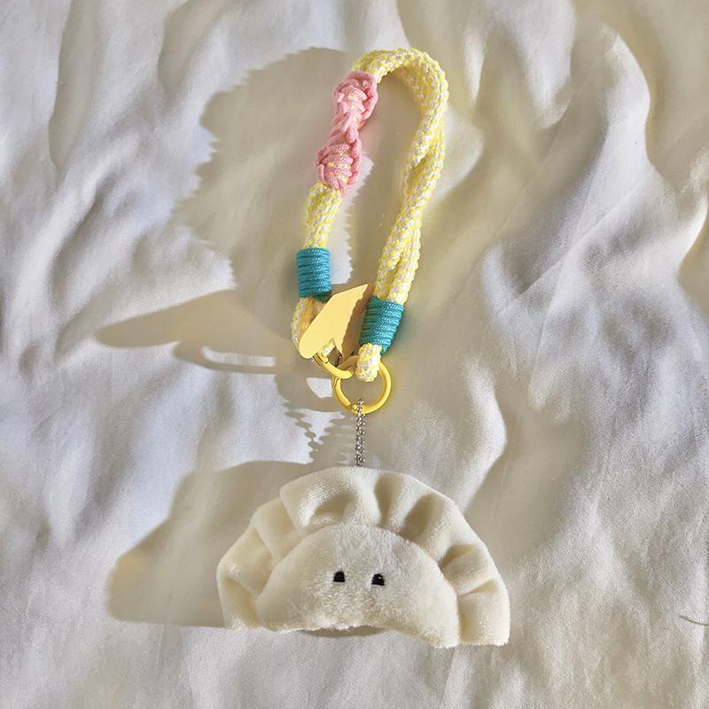 

Trendy Cute Plush Dumpling Charm - Multi-Use Anti-Lost Wristband for Phone Case/Bag/Headphone Case/CCD
