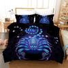 3D Aries Duvet Cover Set Twelve Constellations Bedding Set For Teens Kids Dorm Decor Microfiber Exotic Abstract Art Quilt Cover