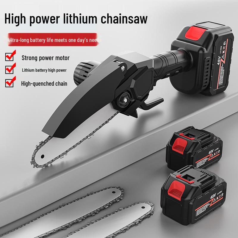 Compact European-American Style Cordless Electric Chainsaw for Convenient Pruning and Household Use
