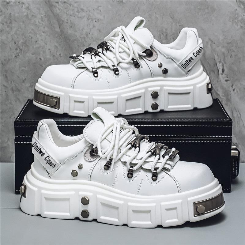 

Spring and Autumn new thick-soled heightening casual board shoes light luxury niche design small white shoes men s shoes 39