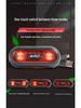 Rechargeable Waterproof LED Helmet Light for Motorcycling and Cycling - Night Strobe Taillight