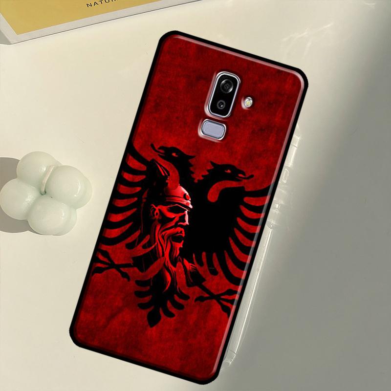 Albania Albanians Flag Art Case For Samsung Galaxy J4 J6 Plus 2018 A6 A7 A8 A9 J8 J1 J3 J5 J7 2016 A3 A5 2017 Cover