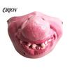 Funny Latex Masque Halloween Half Face for Adults, Scary Horror Party Cute Expression Cosplay Props with Elastic Strap Cosplay, Carnival Costume,