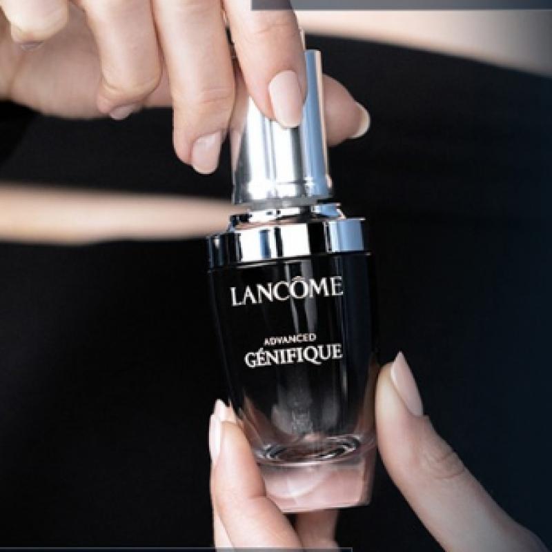 Lancome Genifique Serum 30ml Duo Gift Set  + Free White Big Pouch   Shopping Bag 