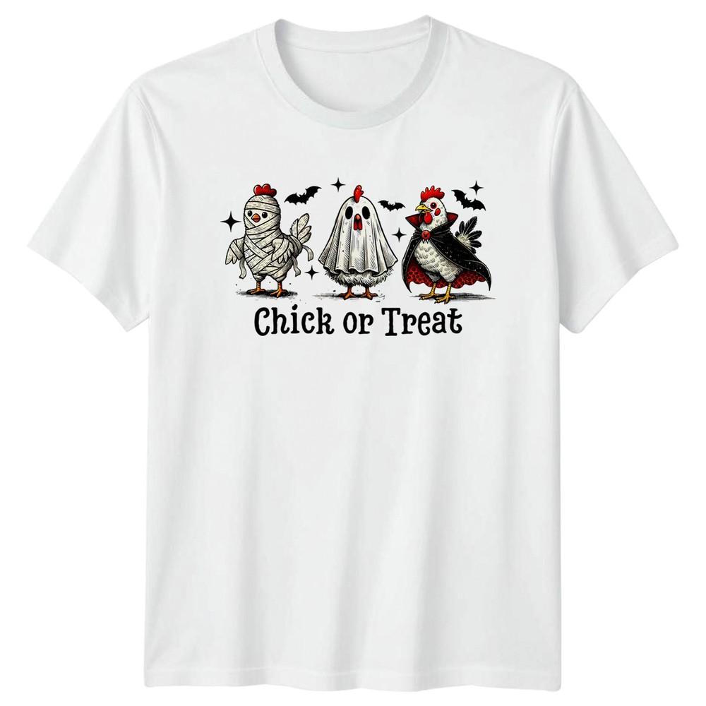 Chick Or Treat Halloween Chicks Holiday Unisexs Unisexs Graphic Tee S