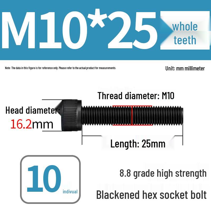 8.8 High-Strength Socket Head Cap Screw Bolt (M4-M20)
